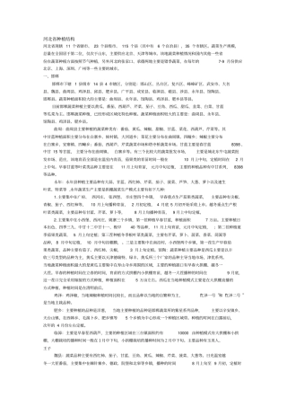 河北种植业汇总汇总