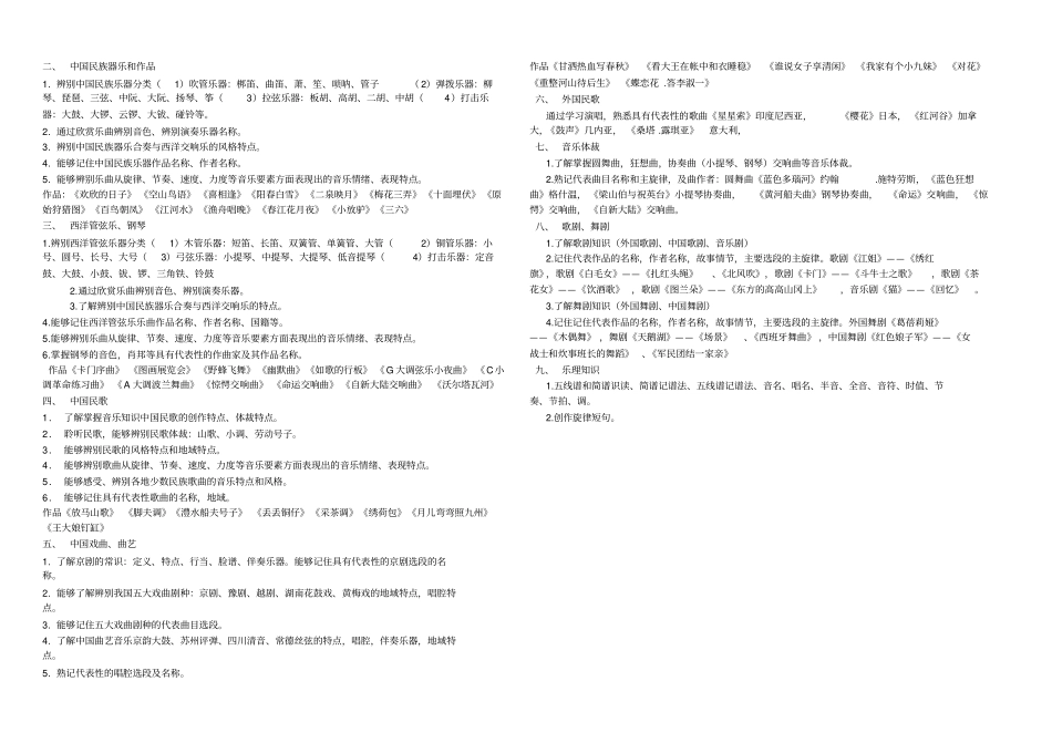 河北音乐学考知识点版_第3页