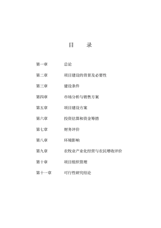 河南华亿食品有限公司项目可行性研究报告