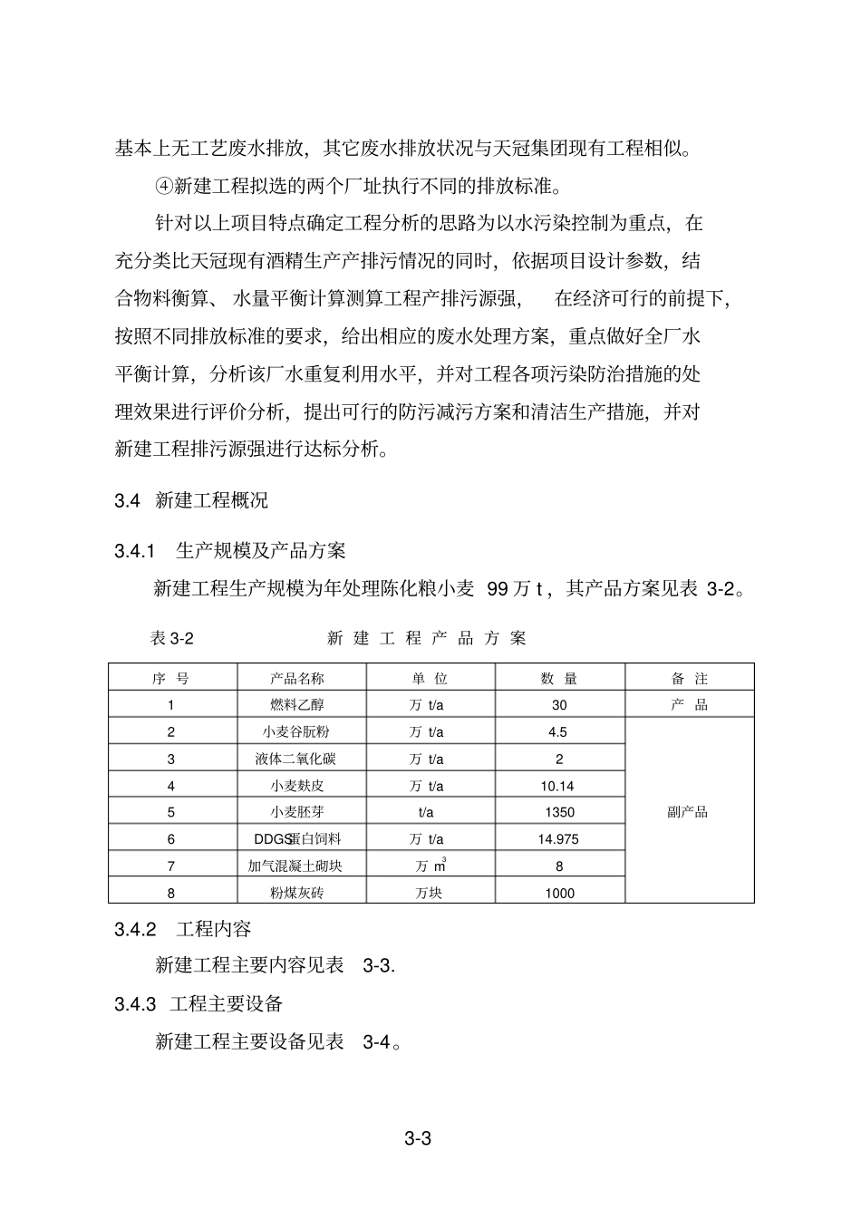 河南天冠企业集团燃料酒精项目立项环境影响评价评价报告_第3页