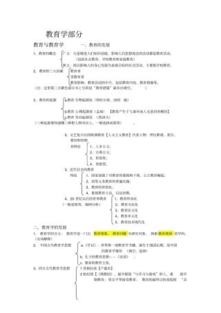 河南特岗教师招聘考试复习资料