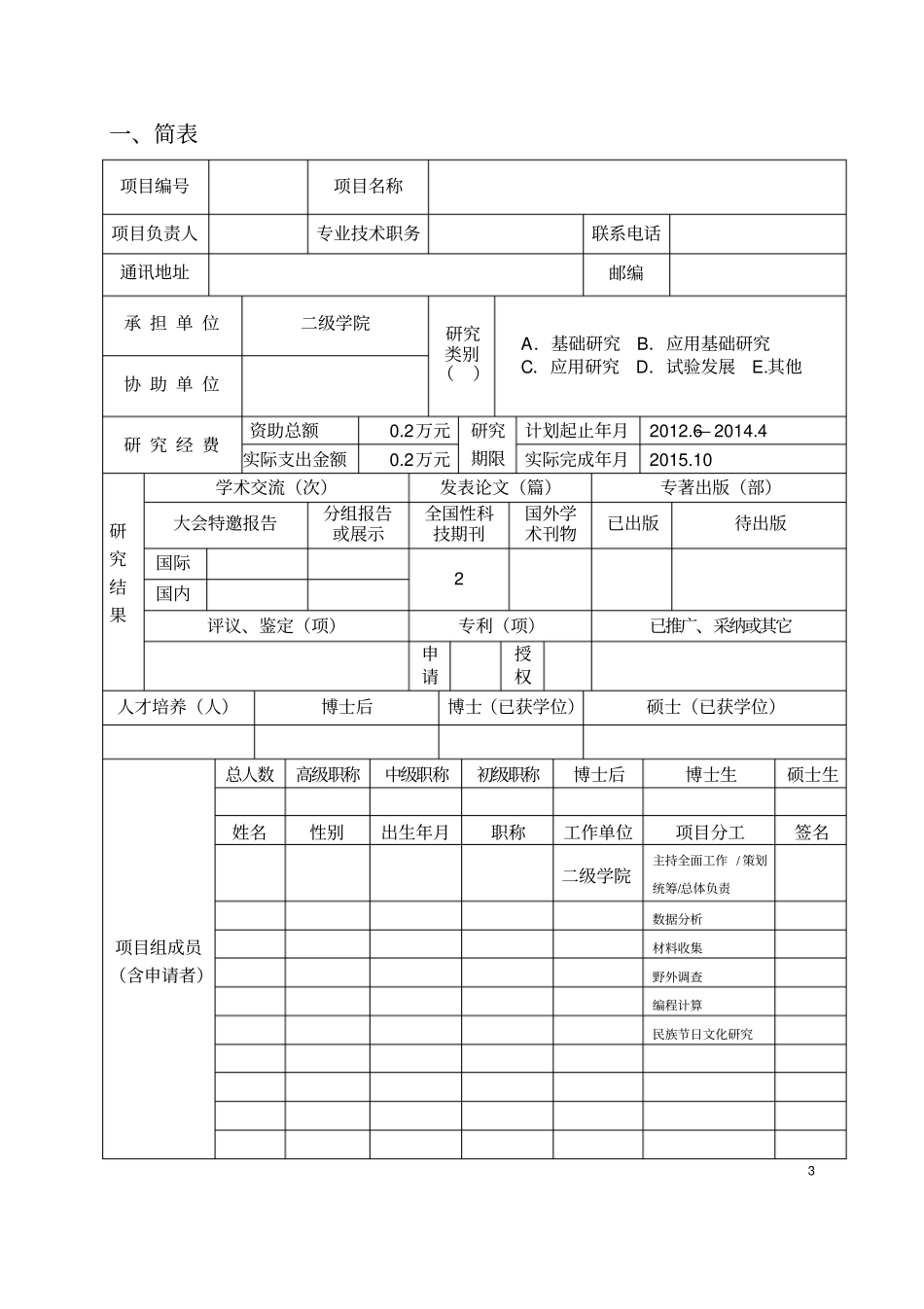 河池学院科研项目结项申请书_第3页
