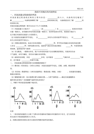 河流水系特征和水文特征1