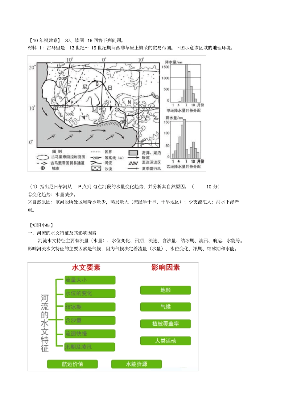 河流的水文和水系特征教学设计_第3页