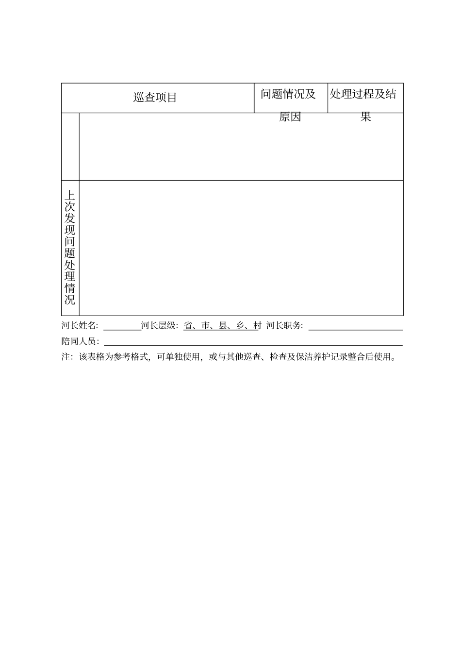 河湖巡查年第次记录表_第3页