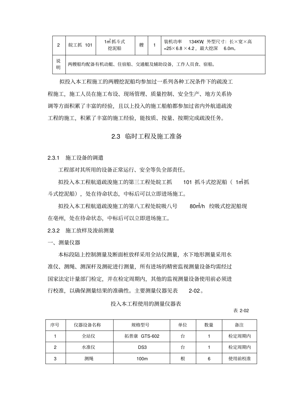 河道疏浚工程施工专业技术方案_第3页