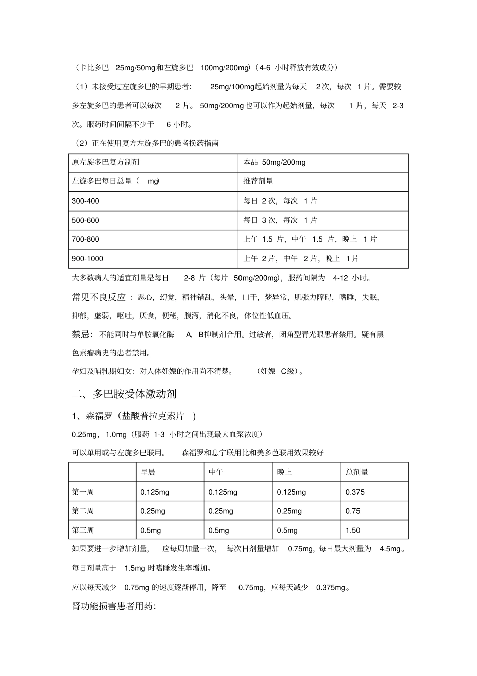 治疗帕金森的药物_第3页