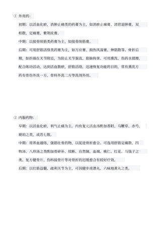 治疗筋骨伤痛中药膏讲座