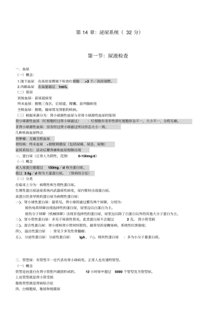 泌尿----学习笔记完整