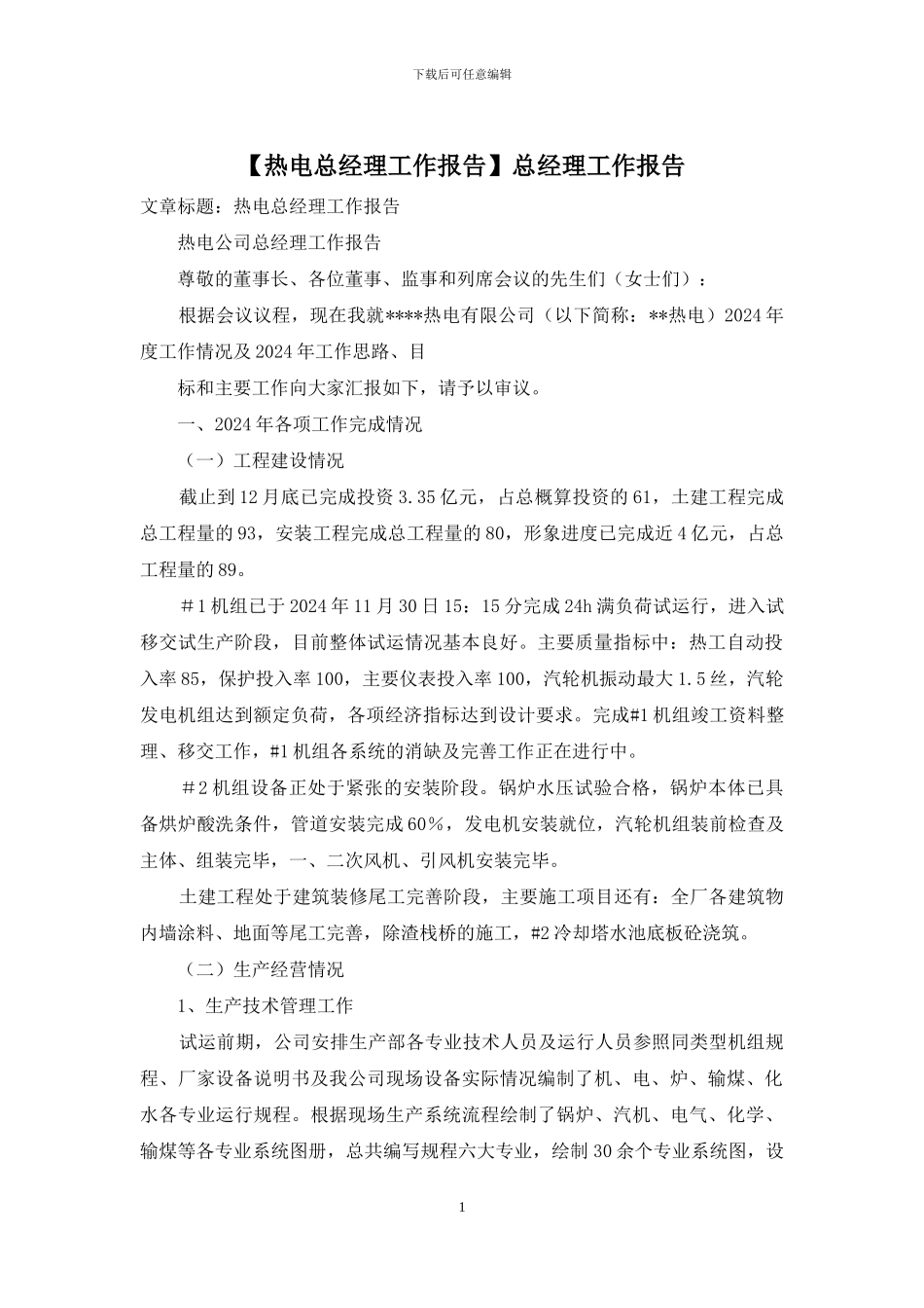 总经理工作报告_第1页