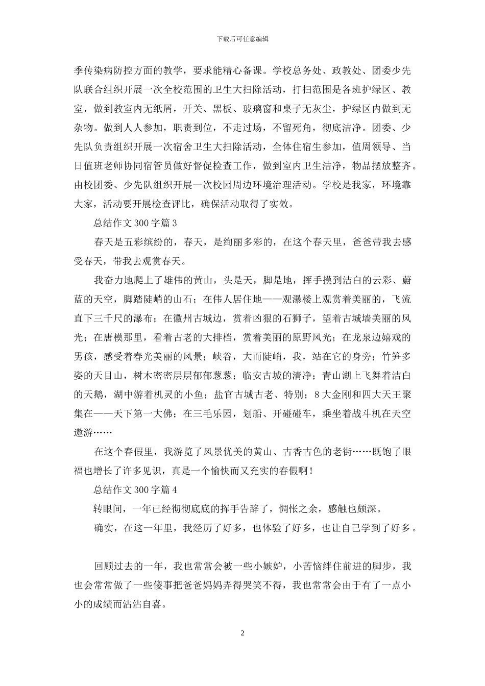 总结作文300字九篇-1_第2页