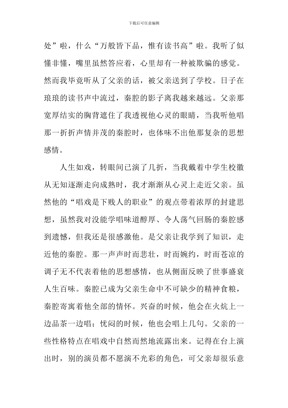 戏曲大舞台作文_第3页