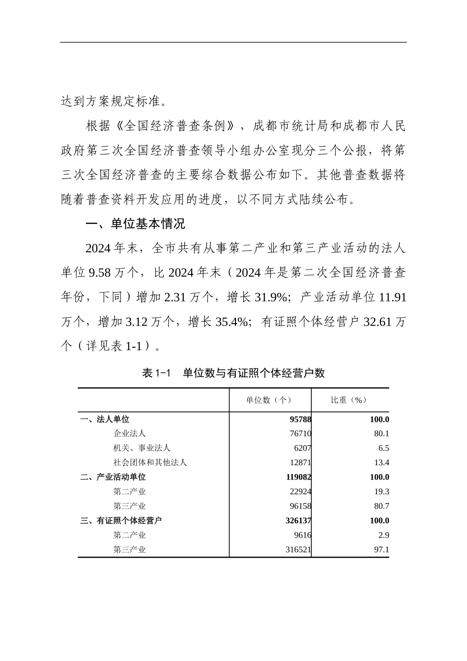 成都市第三次全国经济普查主要数据公报_第2页