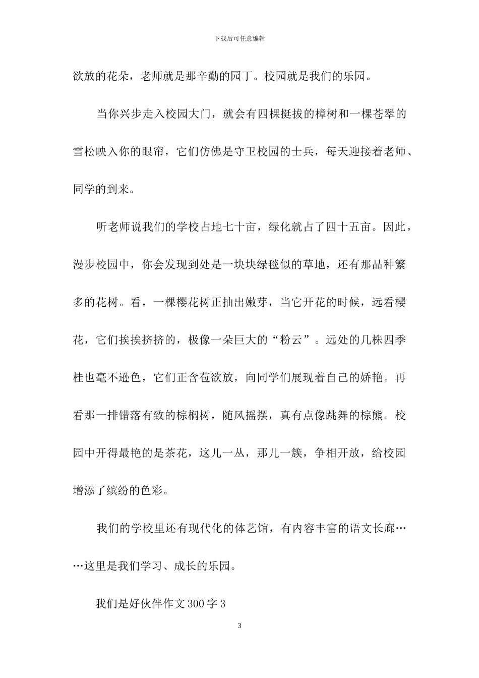 我们是好伙伴作文300字_第3页