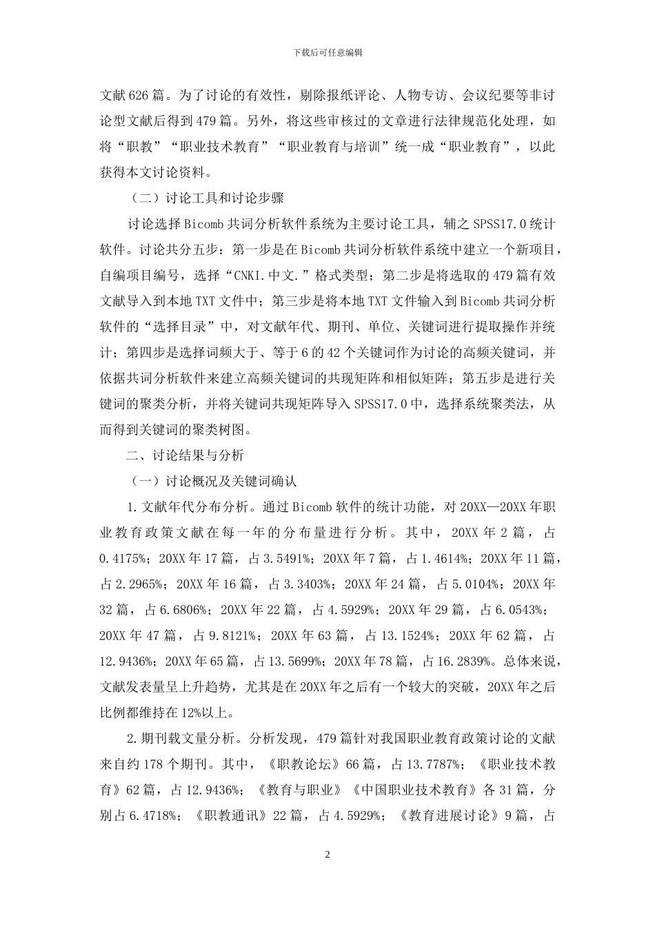 我国职业教育政策研究热点的领域构成与拓展趋势_第2页