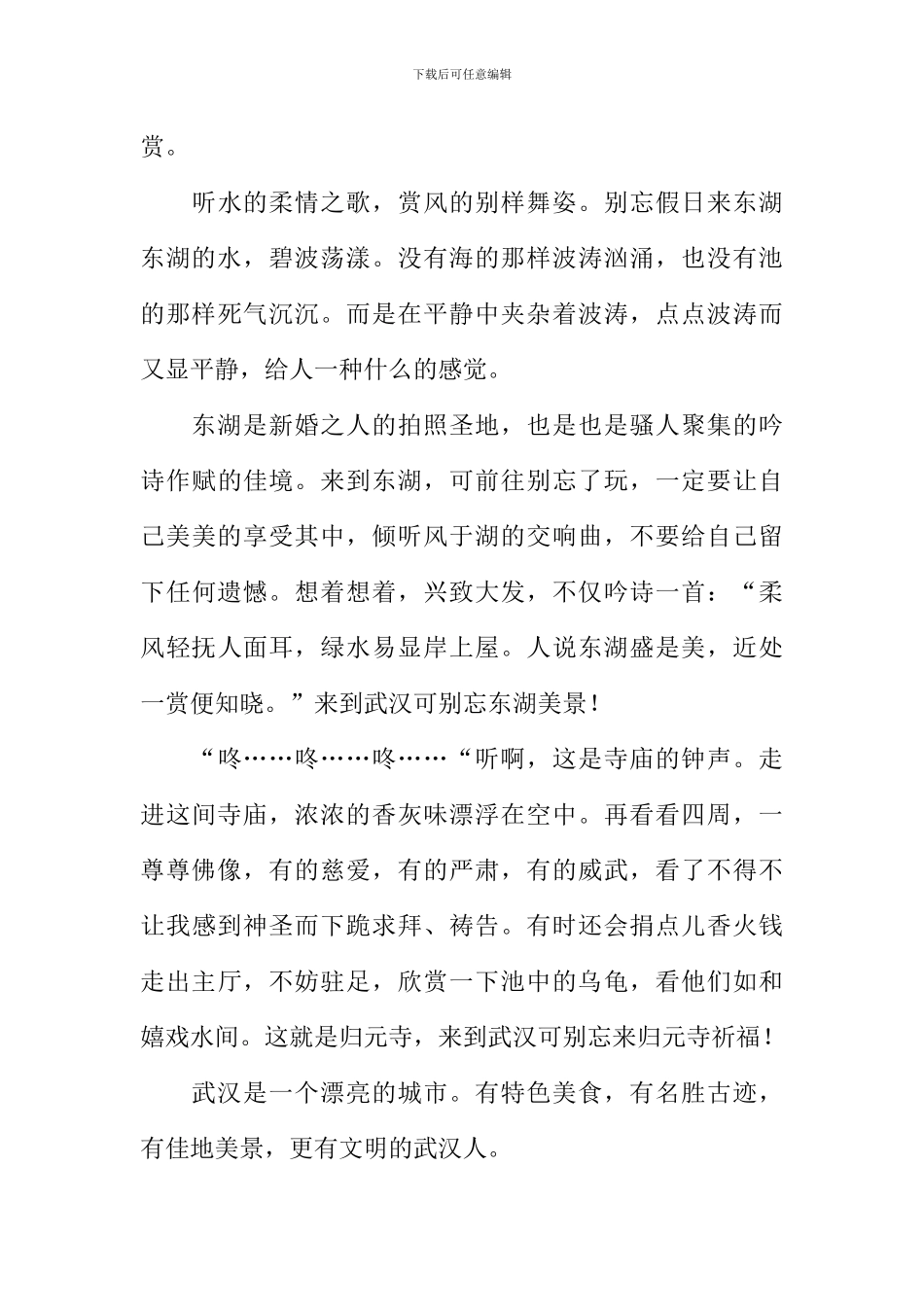 我爱武汉我的家作文_第3页