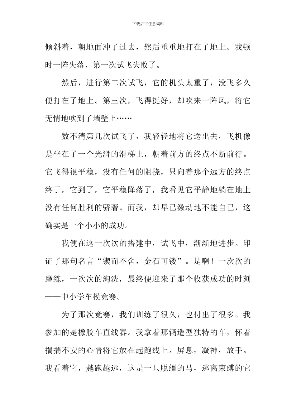 我的飞行梦作文_第2页