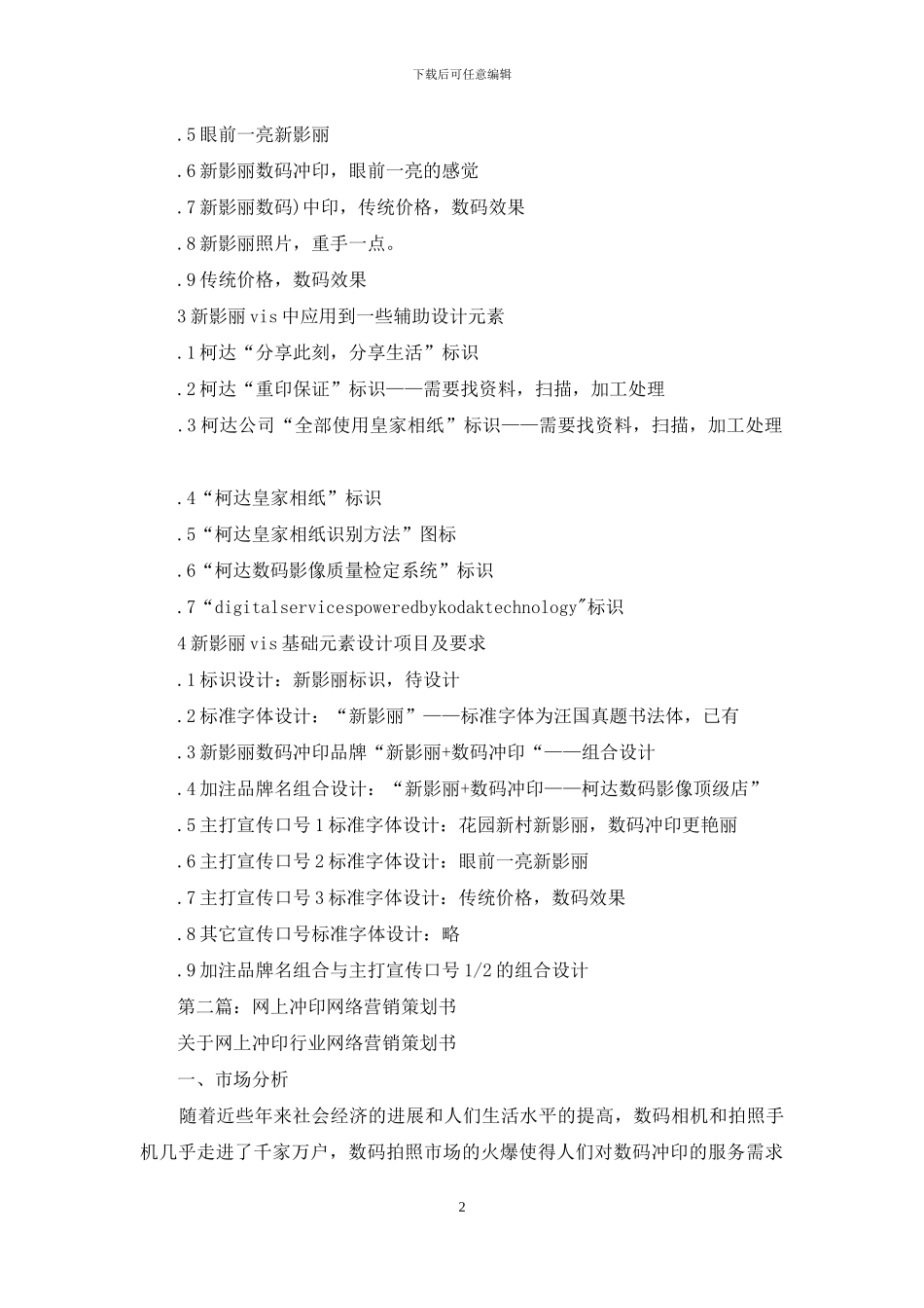 数码冲印营销策划书_第2页