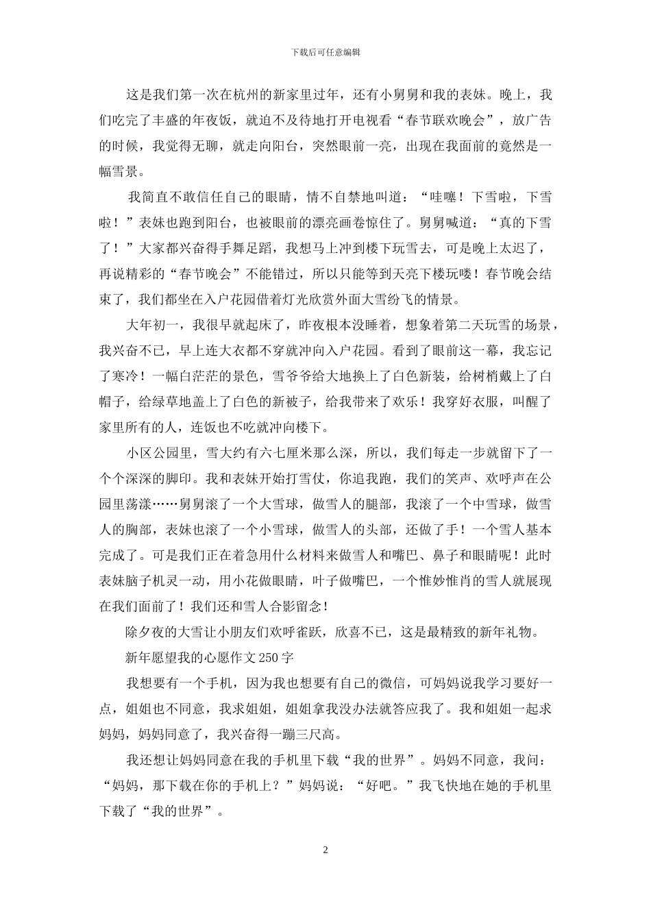 新年趣事作文-新年来了作文汇编_第2页