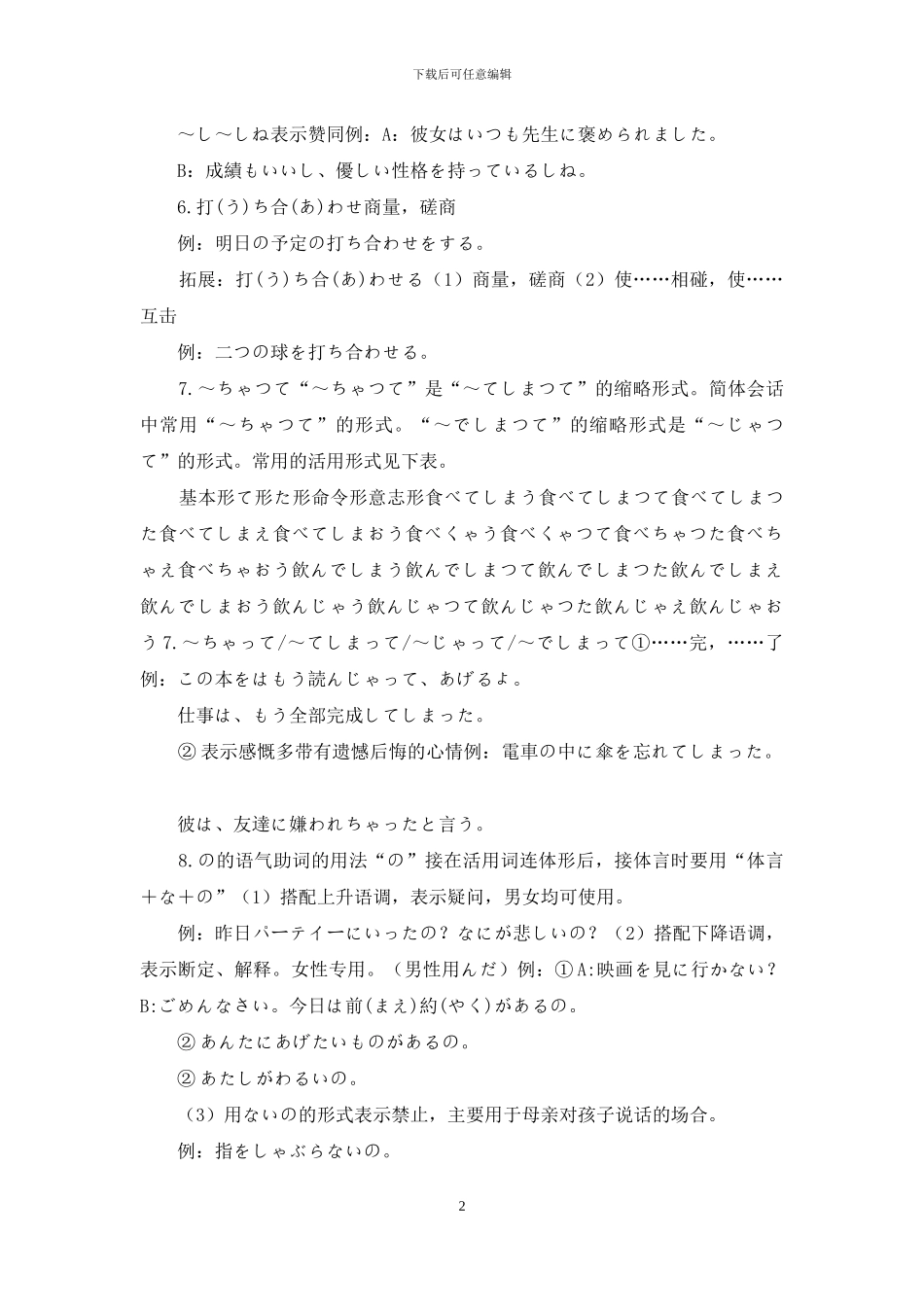 新版标准日语中级上册第六课讲义_第2页