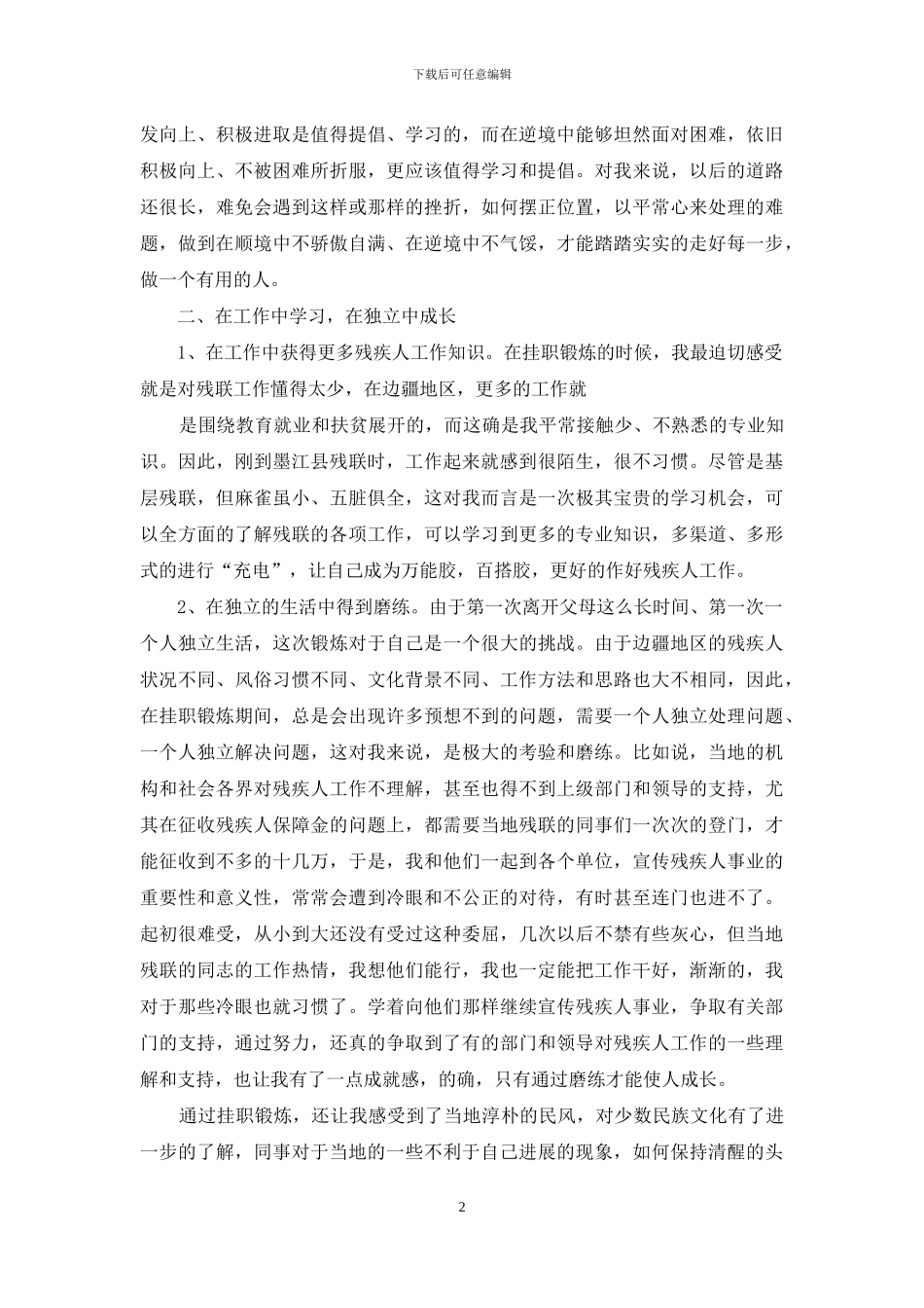 新疆挂职领导季度工作汇报_第2页