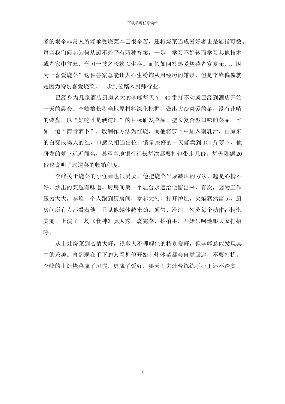 李峰-成功无捷径-成功没有捷径_第3页