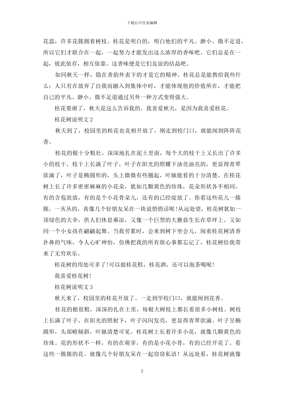 桂花树说明文4篇_第2页