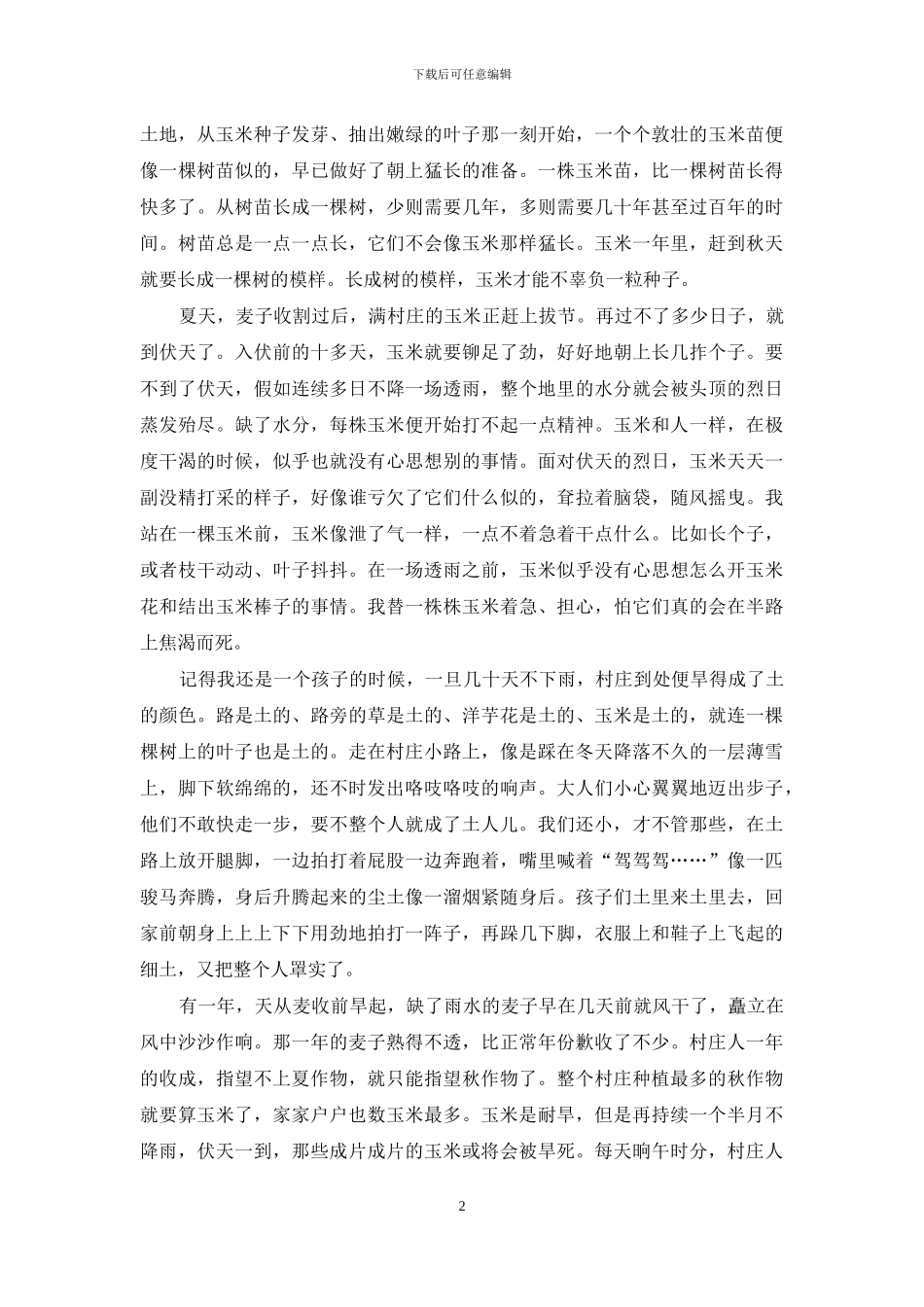 每株玉米都是一棵树_第2页