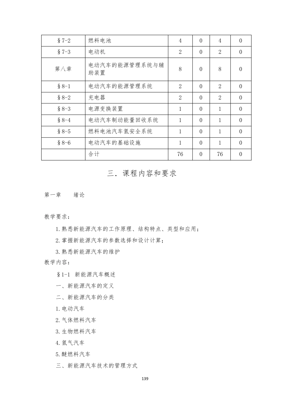 《新能源汽车》课程实施性教学大纲_第3页
