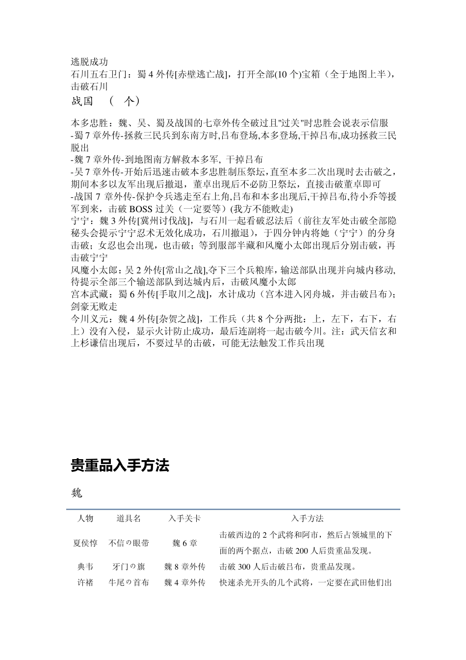 《无双大蛇Z》全攻略通关必备宝典_第2页