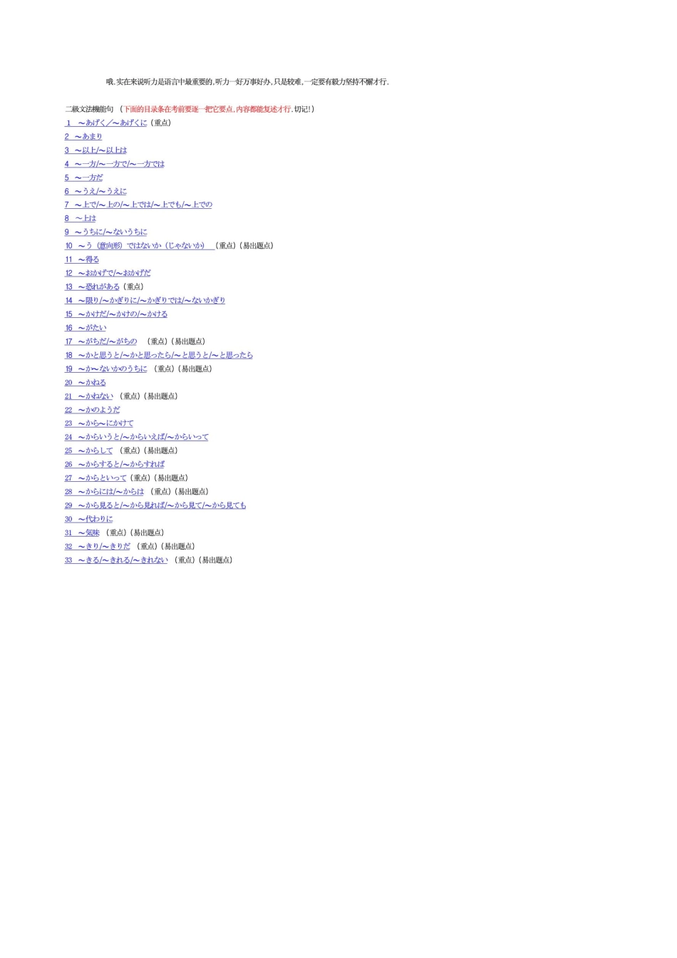 《日语二级语法170句归纳》_第2页