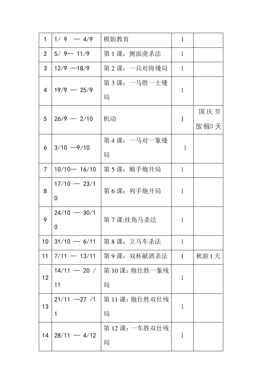 中国象棋教学计划及教案_第3页