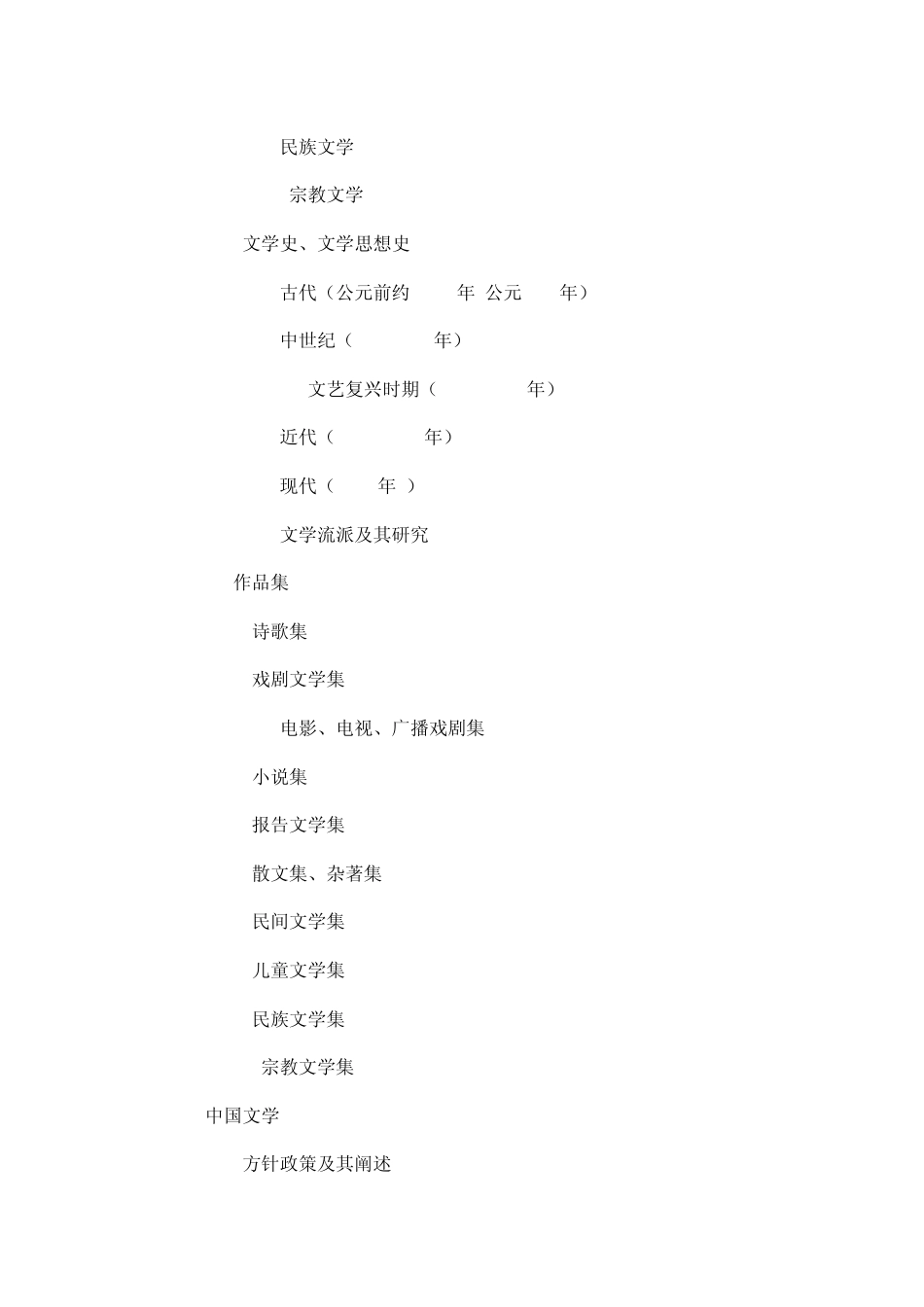 中图分类号查询——I文学_第3页