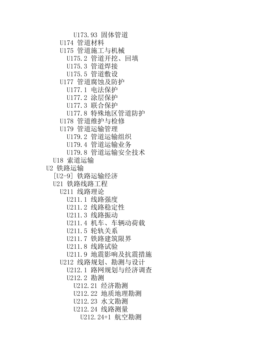 中图分类法u交通运输_第3页