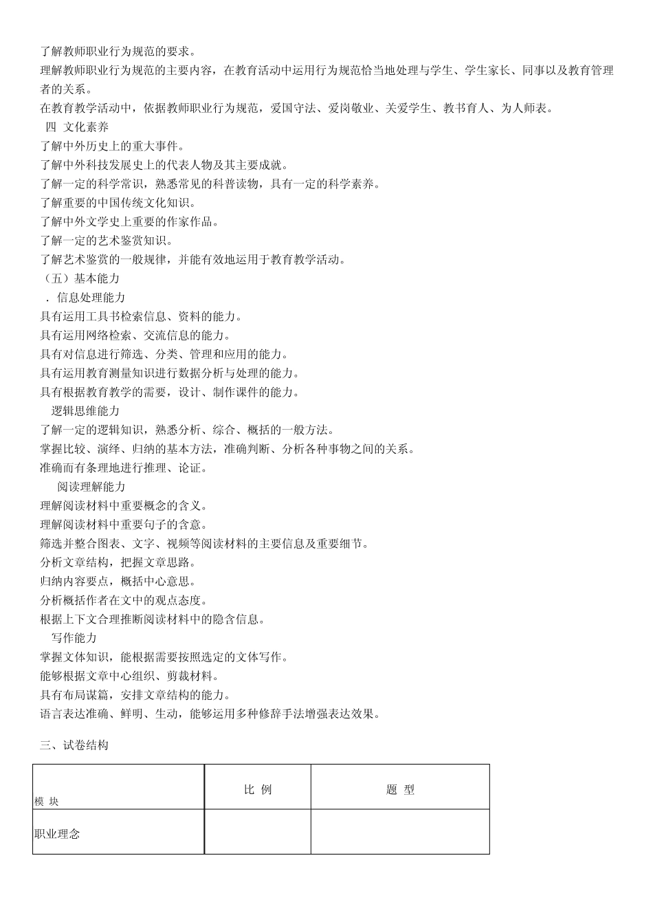 中学教师资格证大纲(数学)_第2页