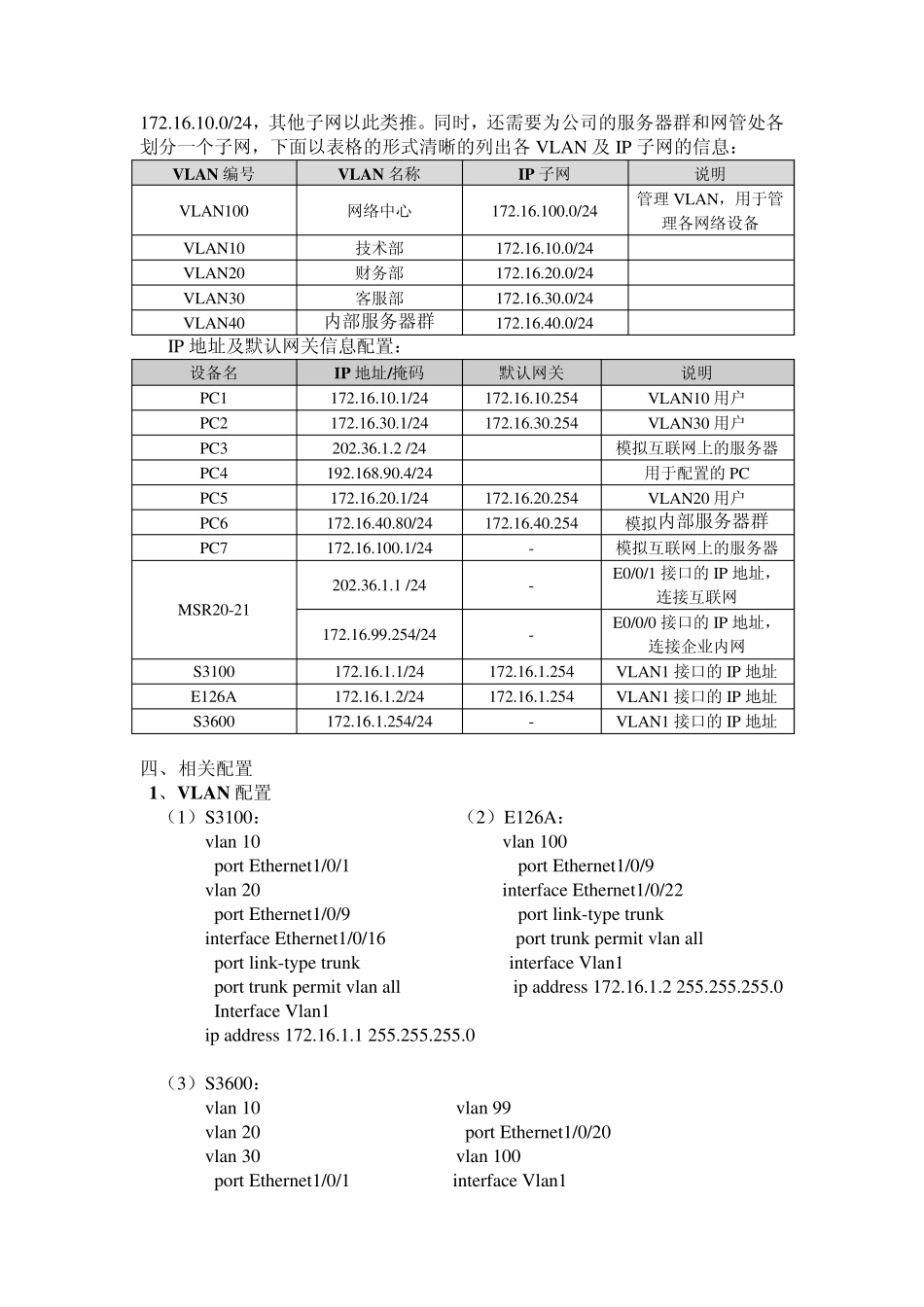 中小企业典型网络组网实验报告_第2页