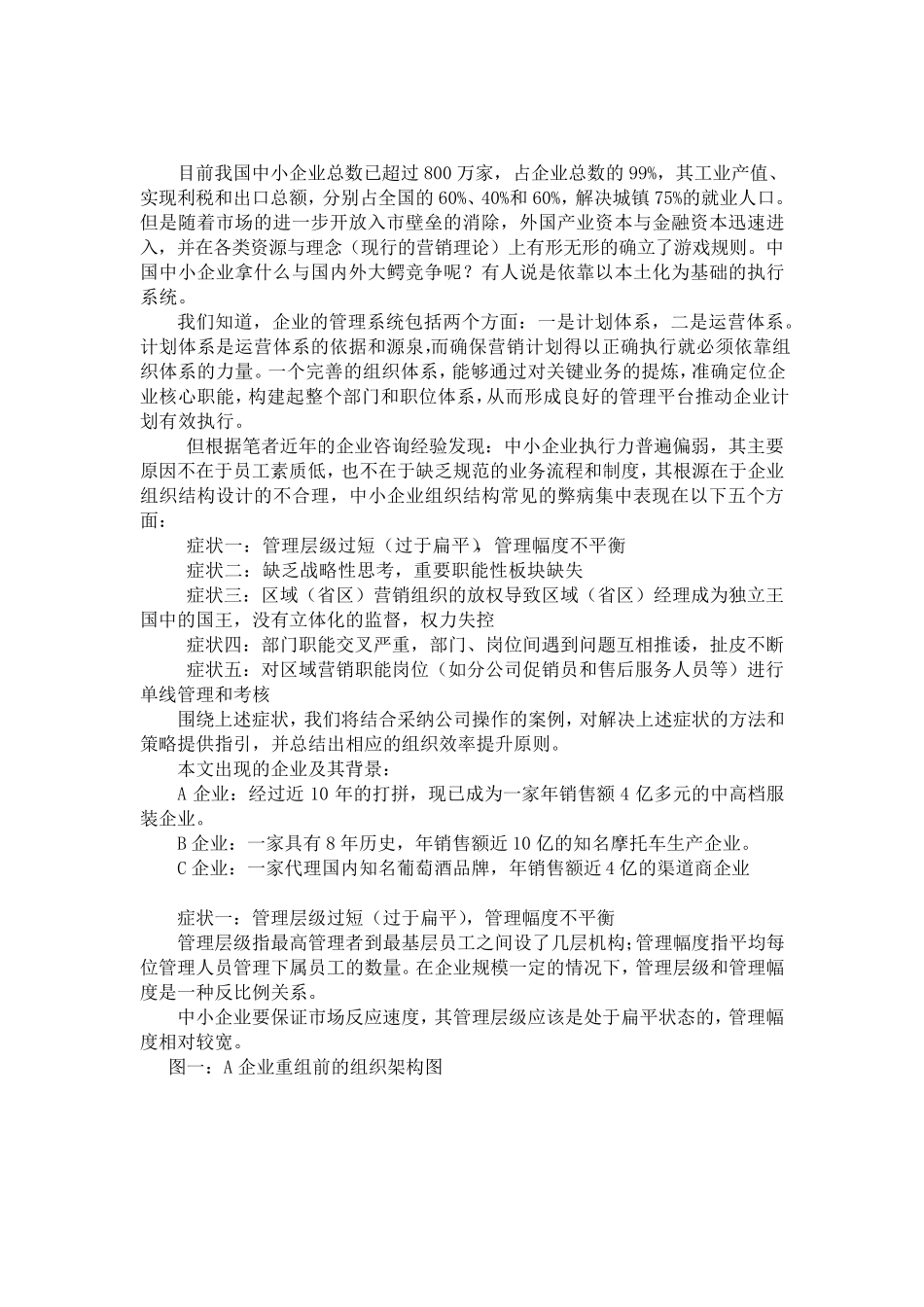 中小企业组织结构设计_第1页