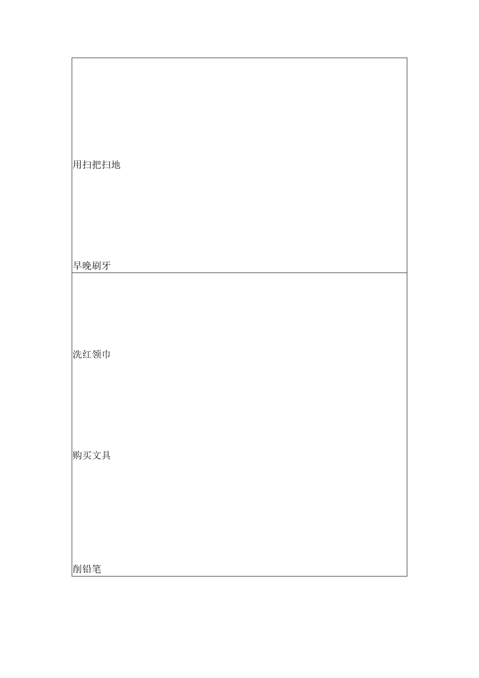 中小学生日常生活劳动必会项目清单_第2页