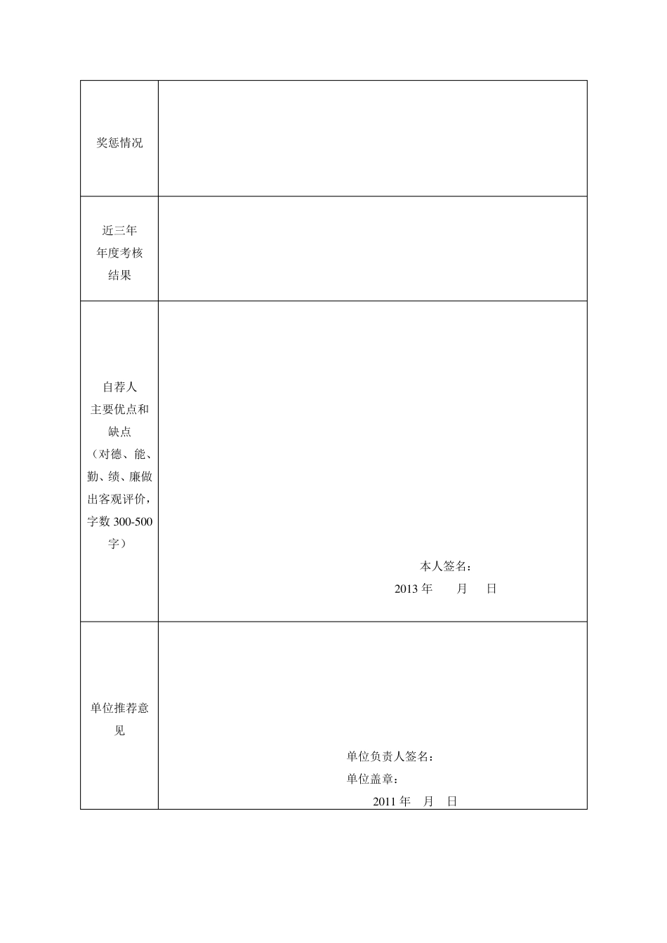 中层后备干部推荐表_第2页