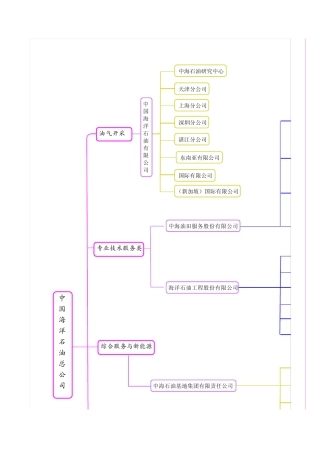 中海油组织结构图