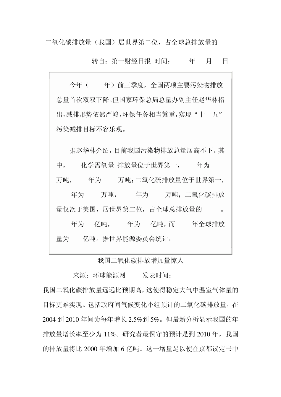 二氧化碳排放量1_第1页