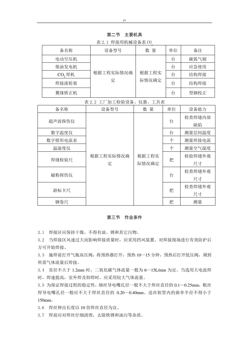 二氧化碳气体保护焊焊接工艺标准_第2页