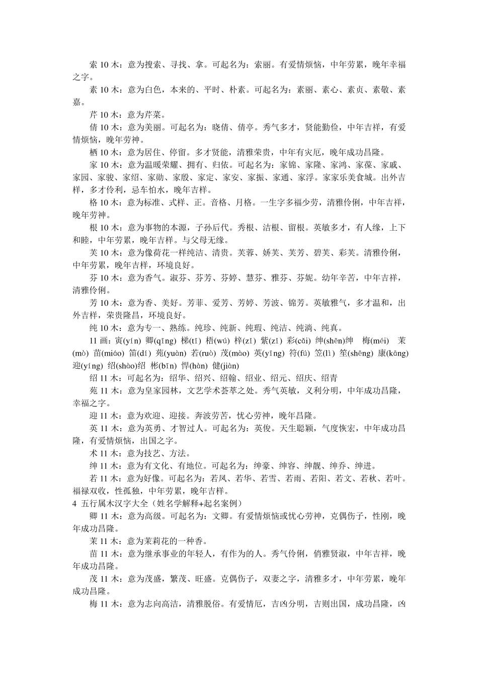 五行属性汉字大全_第3页