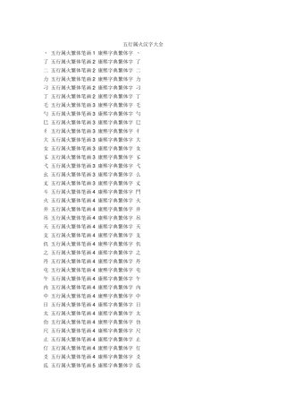 五行属火汉字大全