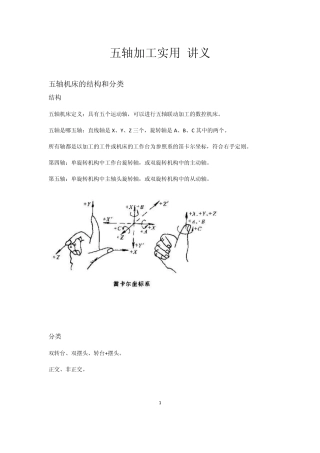 五轴加工实用讲义