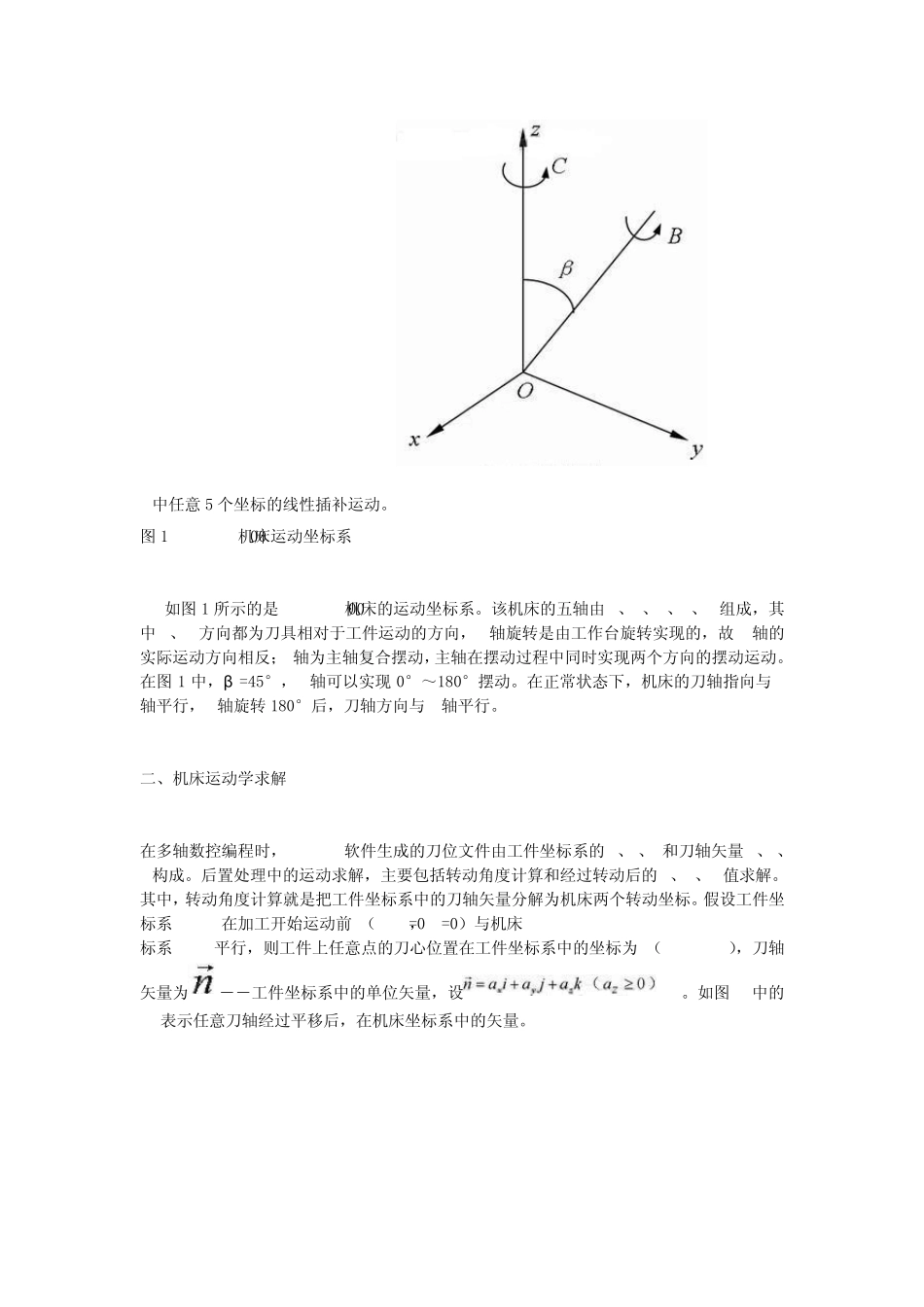 五轴数控机床的后置处理算法与软件实现_第2页