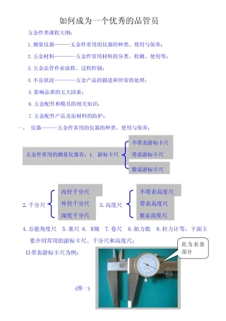 五金冲压检验指引