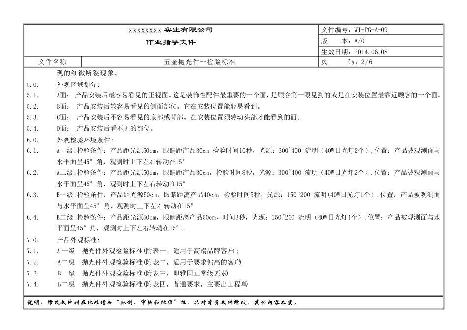 五金抛光件检验标准_第2页