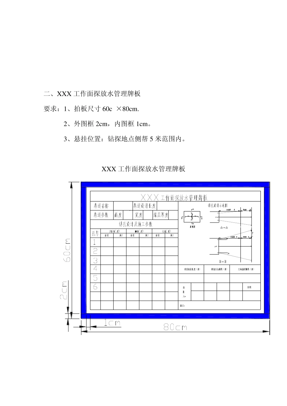井下探放水牌板示意图_第2页