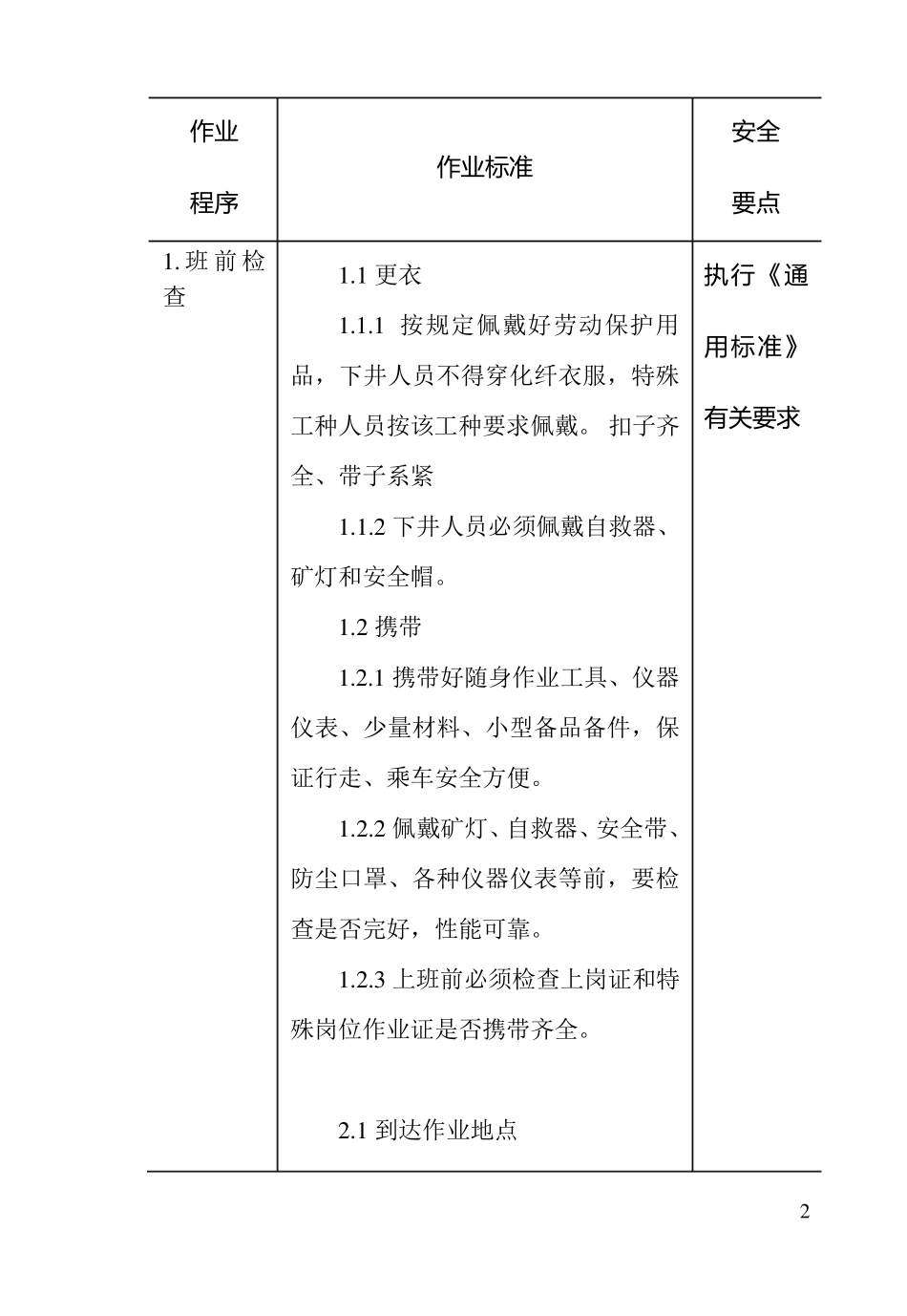 井下电钳工工作操作标准_第2页